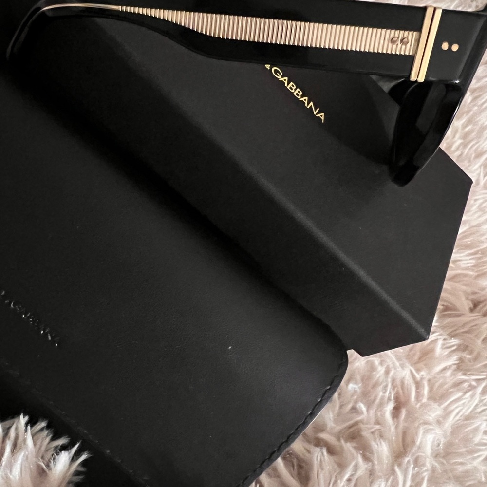 Dolce & Gabbana Black and Gold Sunglasses NEW!!! - Picture 3 of 5